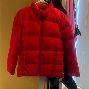 Tommy Hilfiger Bright Red Puffer Coat